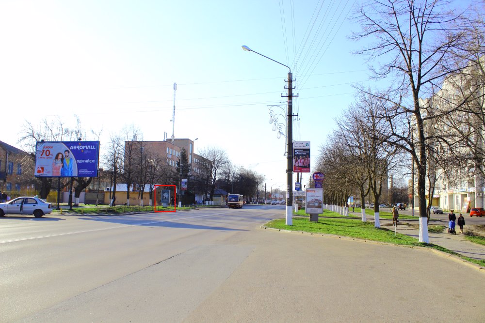 Сітілайт №8940 в місті Бориспіль (Київська область), розміщення зовнішнішньої реклами, IDMedia-оренда найнижчі ціни!