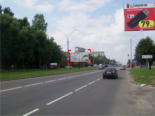 `Билборд №91160 в городе Львов (Львовская область), размещение наружной рекламы, IDMedia-аренда по самым низким ценам!`