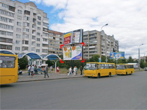 Білборд №91530 в місті Луцьк (Волинська область), розміщення зовнішнішньої реклами, IDMedia-оренда найнижчі ціни!