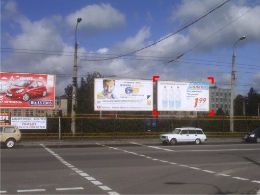 `Билборд №91541 в городе Луцк (Волынская область), размещение наружной рекламы, IDMedia-аренда по самым низким ценам!`