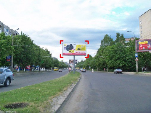 `Билборд №91566 в городе Луцк (Волынская область), размещение наружной рекламы, IDMedia-аренда по самым низким ценам!`