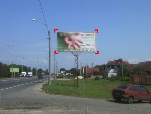 `Билборд №91569 в городе Луцк (Волынская область), размещение наружной рекламы, IDMedia-аренда по самым низким ценам!`