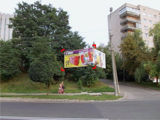 `Билборд №91707 в городе Ровно (Ровенская область), размещение наружной рекламы, IDMedia-аренда по самым низким ценам!`