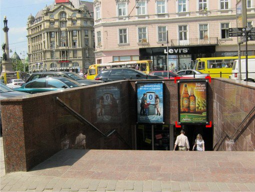 Сітілайт №92087 в місті Львів (Львівська область), розміщення зовнішнішньої реклами, IDMedia-оренда найнижчі ціни!