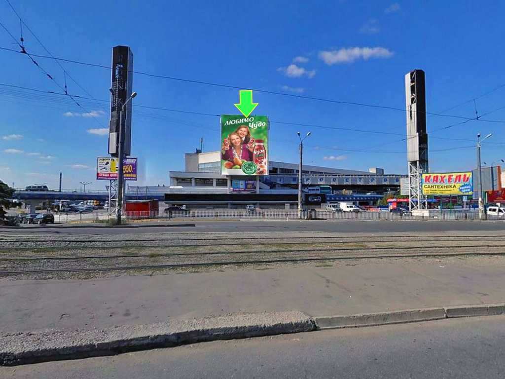 `Брандмауэр №94316 в городе Днепр (Днепропетровская область), размещение наружной рекламы, IDMedia-аренда по самым низким ценам!`