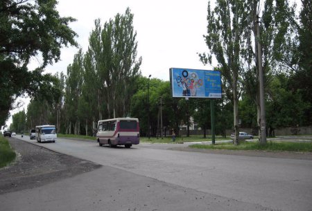 Білборд №95312 в місті Покровськ(Красноармійськ) (Донецька область), розміщення зовнішнішньої реклами, IDMedia-оренда найнижчі ціни!