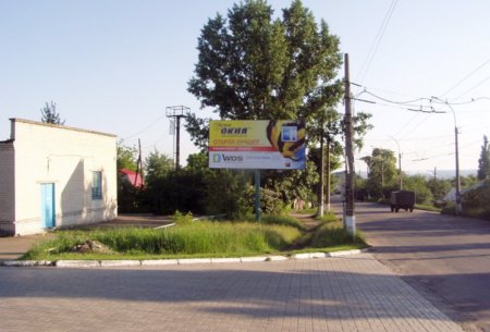Білборд №95339 в місті Лисичанськ (Луганська область), розміщення зовнішнішньої реклами, IDMedia-оренда найнижчі ціни!