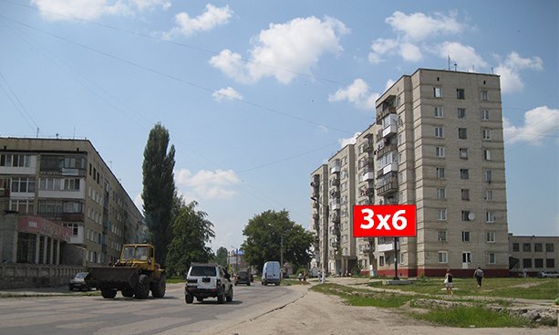 Білборд формат 3x6 №96334 в городе Шостка (Сумська область) Білборд №96334 в місті Шостка (Сумська область), розміщення зовнішнішньої реклами, IDMedia-оренда найнижчі ціни!