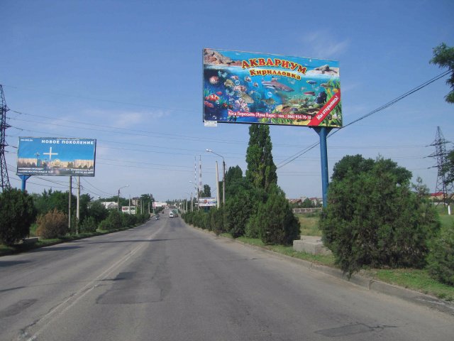 Білборд №98782 в місті Мелітополь (Запорізька область), розміщення зовнішнішньої реклами, IDMedia-оренда найнижчі ціни!